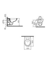��������: ����������� Vitra ������� ����� + ������ VitrA Normus L + ������� ��������� 9773B003-7207