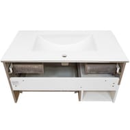 Тумба COMFORTY Турин-75М (755х520х465) подвесная, с раковиной, дуб бежевый матовый 00-00013913