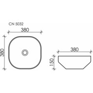 �������� ��������� Ceramicanova Element 380�380�150 ����������, ��� ��������, ����� CN5032