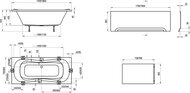 ����� ��������� RAVAK CAMPANULA II 180�80 �����