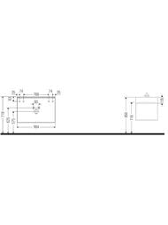 ����� ��� �������� Duravit D-Neo 625x984x442 ���������, 2 �����, ����������� ��� DE4374004300000