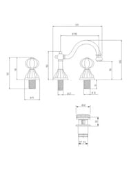 ��������� ��� ���� Migliore OLIVIA �� 3 ���., � �/�, �����/������ ML.OLV-5825.BI.BR