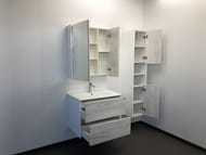 Зеркало-шкаф COMFORTY Женева-75 (750х800х160) подвесной, дуб белый  00004137096