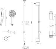 ������� �������� Jacob Delafon Elite E32910-CP ������ 700 ��, �����, ����� 110 ��, 3 ������, ����