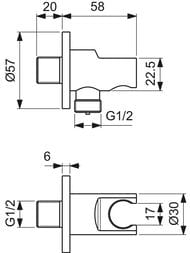 Душевая система Ideal Standard SOLOS A7893AA с термостатическим смесителем для душа