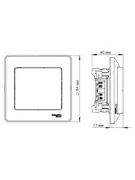 ����������� Systeme Electric GLOSSA 1-���������, ����� 1 ��������� � ����� GSL000612