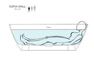 ����� ���������� Salini Sofia Wall S-stone 102523MRF 1800�850�610 ���. ������, RAL 6004 �������