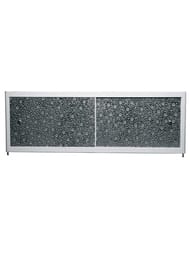 Экран под ванну A-SCREEN Bubble silver 1800х530 белый профиль, 2 дверцы