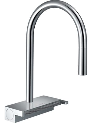 Смеситель Hansgrohe Aquno Select M81 для кухни 170 с вытяжным душем, 3jet, sBox, хром 73831000