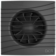 Вентилятор DICITI SILENT D100 накладной, 87 м3/ч, 25 дБ, обр.клапан, Matt black, SILENT 4C Matt blac