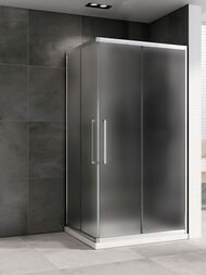 Душевой уголок ABBER Schwarzer Diamant AG02129MH (1200x900x1950) прямоуг., стекло 6мм матовое/хром — изображение 2