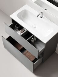 Тумба под раковину Sancos Folk Floor FL90FES 890х445х850 напольная, с 2-мя ящиками, Ergraut soft