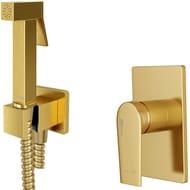Уценка! Смеситель встраиваемый WasserKRAFT A55094 с гигиеническим душем (комплект), матовое золото