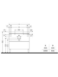����� c ��������� Duravit Brioso (1000�480�701) ���������, 1 ���.��� ����., ����� ������ BR4702O1022