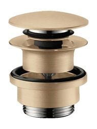 Hansgrohe Слив Push-open для раковины и биде, шлифованная бронза 50100140