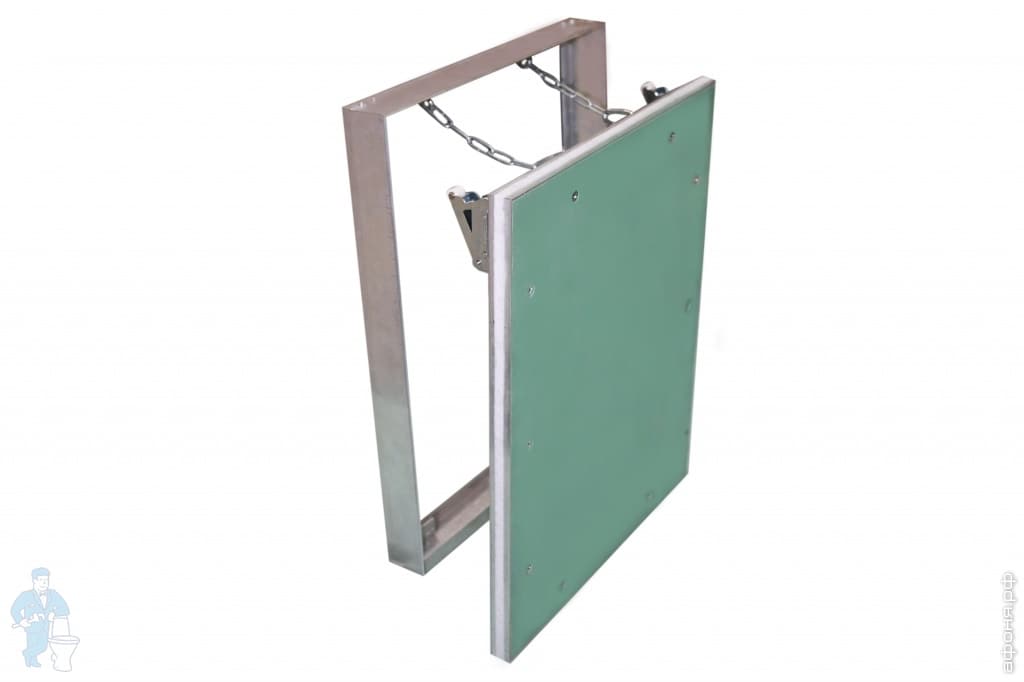 Лючок сантехнический РЕВИЗОР ВхШ:300х300 под плитку, дверца с защелкой ...