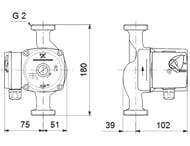 ����� �������������� GRUNDFOS UPS 32-50 180, 1�230�, 2" 96281435