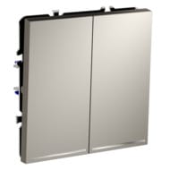 Проходной переключатель двухклавишный с подсветкой Voltum S70 VLS020403, кашемир