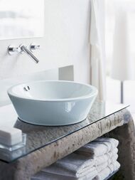 Раковина DURAVIT STARCK 1 530х165 без площадки под смеситель, перелив, крепление 0447530000