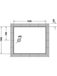 ������ ��������� Duravit Tempano 1200�1000�40 720199000000000