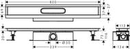 Hansgrohe uBox universal ������ ����� ��� ����������� ���������, ������� ����� ����� 80�� 56024180