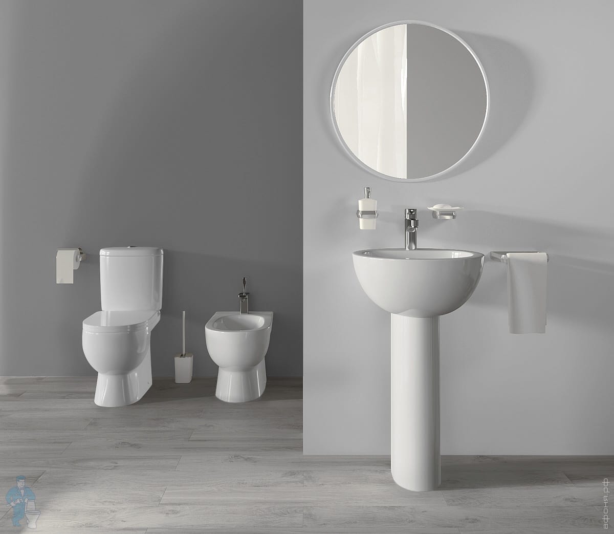 Унитаз компакт Sanita Luxe ART SL DM (630x345x755) сиденье из ...