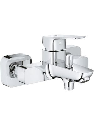 Смеситель для ванны/душа Grohe Cubeo настенный, однозахватный, короткий излив 167мм, хром 1018130000