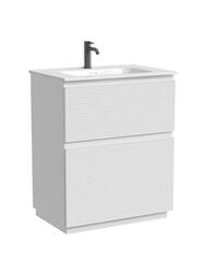 Тумба под раковину Sancos Folk Floor FL70FW 690х445х850 напольная, с 2-мя ящиками, цвет: Bianco