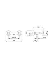 Смеситель для душа Migliore PRINCETON настенный, хром ML.PRN-846.CR
