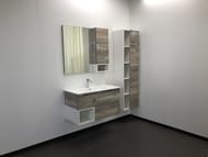 Зеркало-шкаф COMFORTY Турин-90 (750х800х140) подвесной, дуб бежевый 00004136265