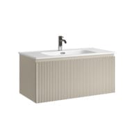 Тумба подвесная SANCOS Snob R 1.0 890х445х406, 1 ящик, доводчик, Beige Soft ,SNR1.090CE