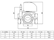 ����������� ������������ ������ 1 1/4" VT.MIX03.G.07