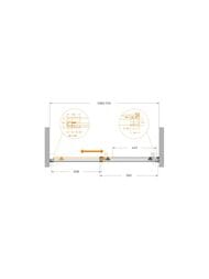 ������� ����� CEZARES PLANE 1100x1950 ������ ����������/��������� ����� PLANE-BF-1-110-C-GM