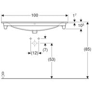 �������� Geberit Renova Plan (1000�480�168) ������������, ���. ��� ���������, � ��������� 122200000