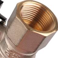 Кран шаровый STOUT 3/4"ВВ с накидной гайкой, прямой, бабочка, SVB-0009-000020