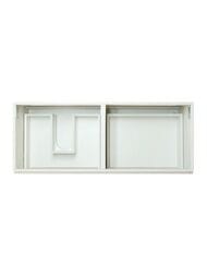 Тумба с раковиной Estet Dallas Luxe 1400х482 подвесная, 1 ящик, левосторонняя, белый ФР-00002926 — изображение 3