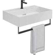 Раковина KERAMA MARAZZI TECNOLOGICA Logica мебельная/подвесная 700х480х145 с 1 отверстием, белая гл. LO.wb.70.1
