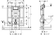 GEBERIT Duofix UP320 ����������� ��� ���������� �������, ��� ��� � �������.����������. 111.375.00.5