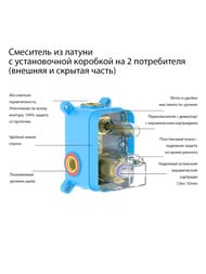 ��������� ��� �����/���� Aquatek ������� AQ1546MB ������������, 2 ������, �������������, ������ ���