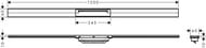 Hansgrohe RainDrain Flex ������� ����� ����� ��� ���� 120��, ���� ����.������ 56047140