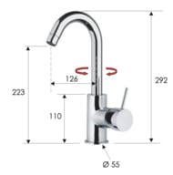 Смеситель для кухни Remer X Style X72CBG, золото брашированное