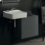 Тумба под раковину Ideal Standard CONCA (600x373x550) 2 ящика, антрацит, со столешницей T4327Y2