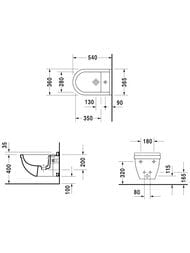 ���� ��������� DURAVIT STARCK 3 365�540�335 ��������� ��� ���������, ������� 2280150000