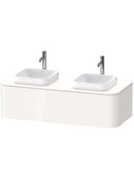 Тумба под раковину Duravit Happy D.2 Plus 1300х354х550 1 ящик, белый глянец HP4943B2222 — миниатюра 1