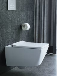 Сиденье для унитаза Duravit Viu Compact без микролифта, быстросъемное, белое/петли сталь 0021210000