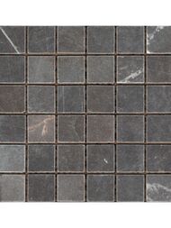 Мозаика мраморная Wild Stone VBs Tumbled 48х48 (300х300х8) темно-серая, матовая (шт.) — миниатюра 1