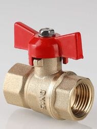 Кран шаровый VALTEC СТАНДАРТ 3/4"ВВ бабочка (PN40) VT.122.GN.05 — изображение 8