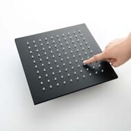 Квадратный верхний душ  250х7 мм Aquatek, матовый черный AQ2076MB