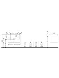 ����� ��� �������� Duravit Brioso (620�389�553) ���������, 2 �����, ����� ������ BR411001022