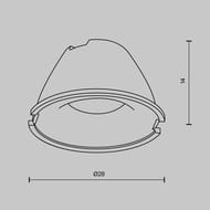 ����� ��� Maytoni Alfa LED (����� ���) LensD28-24 24�, ����������